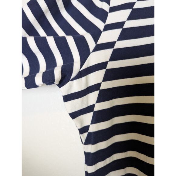 J.Crew 365 Breton Stripe Navy White Fit and Flare Dress Size 2X Nautical Beachy - Picture 7 of 12